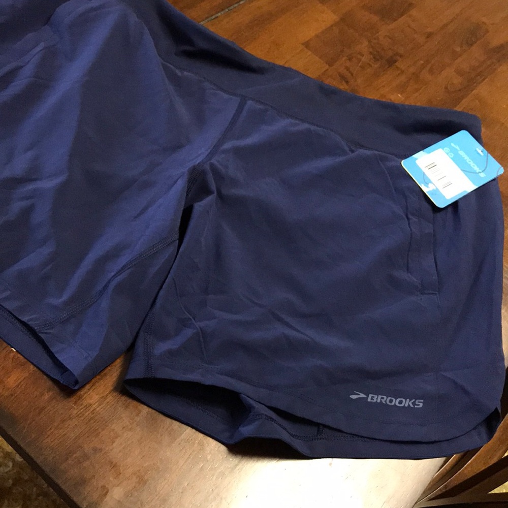 XL Navy Brooks Running Shorts